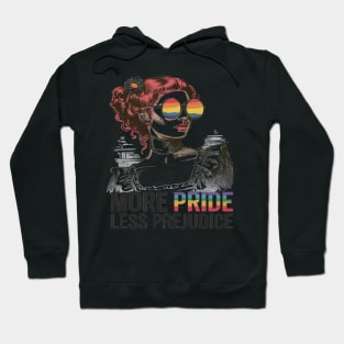 More Pride Less Prejudice LGBT Pride Month Hoodie